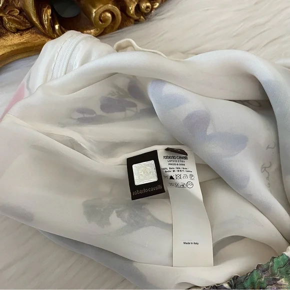 Roberto Cavalli Silk Floral Skirt - Picture 12 of 14